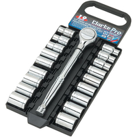 Clarke Clarke PRO352 19 Piece ½" Drive AF/Metric Socket Set