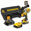 DeWalt DeWalt DCD995P2 18V XRP Hammer Drill/Driver,  2 x 5.0Ah XR Li-Ion batteries & Kitbox