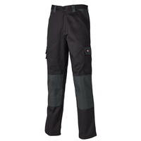 Dickies Dickies ED24/7R Black/Grey Work Trousers 40" Regular