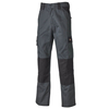 Dickies Dickies ED24/7R Grey/Black Work Trousers 46" Regular