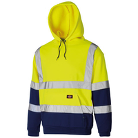 Dickies Dickies Two Tone Hi-Vis Hoodie Yellow/Navy 4XL
