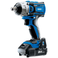 Draper D20 Draper D20 20V Brushless 250Nm 1/2" Mid-Torque Impact Wrench with 2 x 2Ah Batteries and Charger