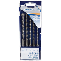 Draper Draper DSDS5A Expert 5 Piece Metric SDS+ Masonry Drill Bit Set