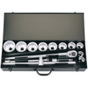 Elora Elora 780-10M 15 Piece 1" Sq. Dr. Metric Socket Set