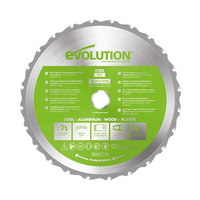 Evolution Evolution Ø255mm 1" Bore Multi-Material Cutting Blade - 24 Teeth