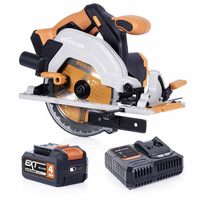 Evolution EXT Evolution R165CCS-Li Cordless 165mm Circular Saw 18V Li-Ion EXT & Multi-Material Blade - 4.0Ah Battery & Rapid Charger