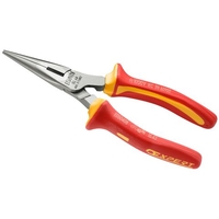 Facom Expert by Facom E050408 Half-Round VDE Straight Nose Pliers - Insulated 1000V