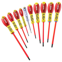 Facom Expert by Facom E160912B - Set Of 10 1000V Insulated Screwdrivers