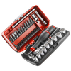 Facom Facom 1/4" Drive Metric Pocket Socket & Bit Set With Pear Head Ratchet