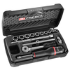 Facom Facom R.410D Set Of 1/4" Drive 6-Point Sockets 5.5 To 14mm