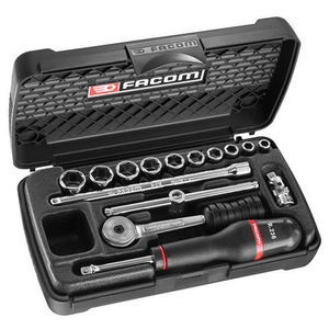 Facom Facom R.410D Set Of 1/4" Drive 6-Point Sockets 5.5 To 14mm