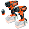 Fein Fein Brushless Twin Pack - ASB18Q Combi Drill (Bare Unit) & ASCD18-200W4 Impact Driver (Bare Unit)
