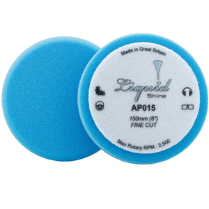 Flexipads Flexipads AP015 Liquid Shine 150mm (6”) 2 Piece Turquoise Low Cut Foam Pad
