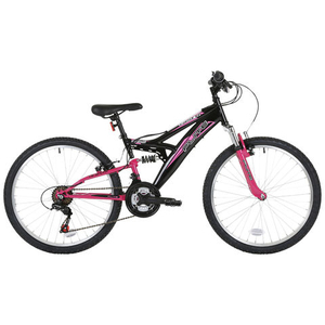 Flite Flite Taser 24" Wheel Dual Suspension Mountain Bike Girls (14" Frame)