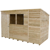 Forest Forest 10x6ft Pent Overlap Pressure Treated Shed