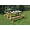 Forest Forest 1.8m Sleeper Bench and Refectory Table Set
