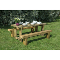 Forest Forest 1.8m Sleeper Bench and Refectory Table Set