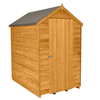 Forest Forest 4x6ft Apex Overlap Dipped Shed No Windows (Assembled)