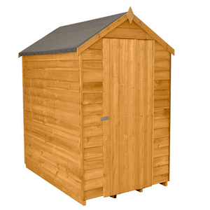 Forest Forest 4x6ft Apex Overlap Dipped Shed No Windows (Assembled)