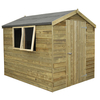 Forest Forest 6x8ft Apex Pressure Treated Shiplap Shed (Assembled)