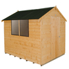 Forest Forest 6x8ft Apex Shiplap Dipped Shed with Corrugated Roof (Assembled)