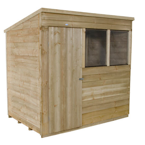 Forest Forest 7x5ft Pent Overlap Pressure Treated Shed (Assembled)