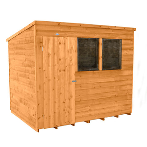 Forest Forest 8x6 Pent Overlap Dipped Shed (Assembled)