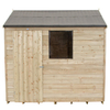 Forest Forest 8x6ft Reverse Apex Overlap Pressure Treated Shed (Assembled)