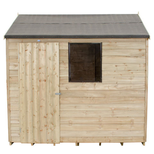 Forest Forest 8x6ft Reverse Apex Overlap Pressure Treated Shed (Assembled)
