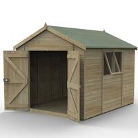 Forest Forest Garden Timberdale 10 x 8 Double Door Apex Shed (Home Delivery)