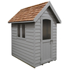 Forest Forest Redwood Lap Retreat 6x4 Apex Shed - Grey (Assembled)