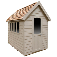 Forest Forest Redwood Lap Retreat 8x5 Apex Shed - Cream (Assembled)