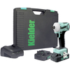 Kielder Kielder KWT-155 1/4” Drive 18V Brushless 220Nm Ultra Compact Impact Driver with 2 x 2.0Ah Batteries