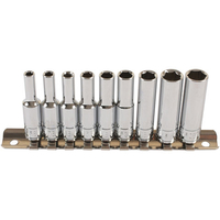 Laser Laser 1/4" Drive BA Deep Socket 9 Piece Set