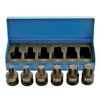 Laser Laser 4947 1/2" Drive 6 piece Impact Torx Bit Set