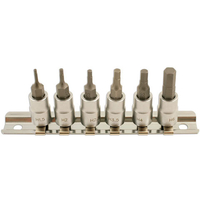Laser Laser 5682 6 Piece 1/4" Drive Hex Bit Set