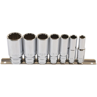 Laser Laser 6194 3/8" Drive 7 Piece Whitworth Deep Socket Set