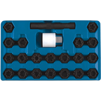 Laser Laser 6232 22 Piece Wheel Nut Key Set - Audi