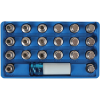 Laser Laser 6276 21 Piece Locking Wheel Nut Key Set - BMW