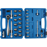 Laser Laser 7068 31 Piece 1/4 & 3/8 Drive Low Profile/ Dual Drive Metric Socket Set
