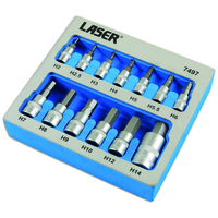 Laser Laser 7497 13 piece Security Hex Bit Set
