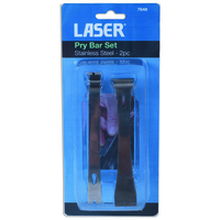 Laser Laser 7648 2 Piece Pry Bar Set - Stainless Steel