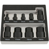 Laser Laser 9 Piece Low Profile Hex Socket Set