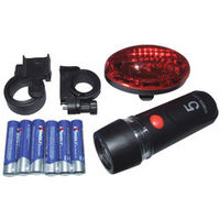 Machine Mart 2 Piece LED Bicycle Light Set