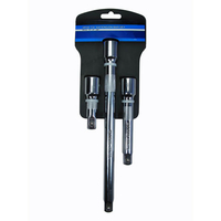 Machine Mart 3 Piece 1/2" Drive Extension Bar Set