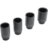 Machine Mart 4 Piece 1/2" Drive Metric Cr-Mo Impact Sockets (30-36mm)