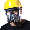 Machine Mart GVS Elipse Integra A1P3 Half Mask Integrated with Protective Eyewear and Ready Fitted Filters