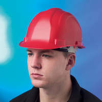Machine Mart Red Safety Helmet