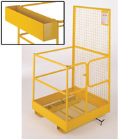 Machine Mart Xtra Barton Fork Lift Safety Cage with Tool Box