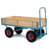 Machine Mart Xtra Barton Storage MPT/1092/CT/RB/2 Platform Trolley With 400mm Rubber Wheels & Slide In Sides